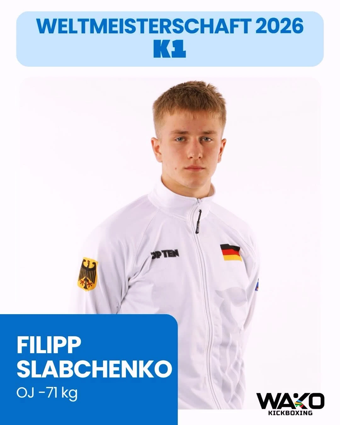 Сборная Германии WAKO. Филипп перед чемпионатом мира 2026 в Езоло, Италия.